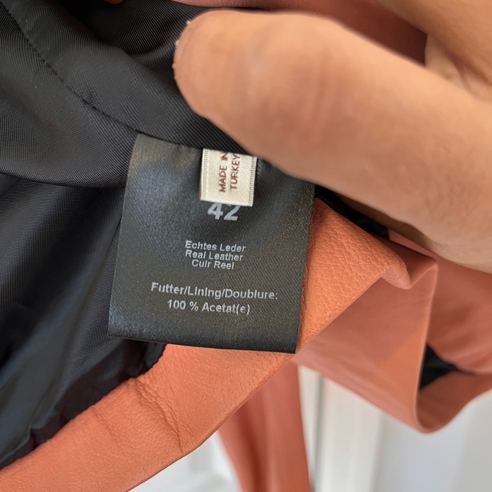 Pink Leather Jacket - Authentic Turkish Leather N… - image 8